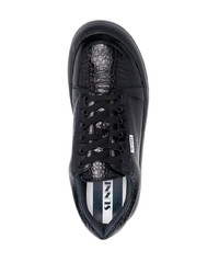 Sneakers basse in pelle nere di Sunnei