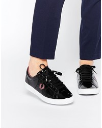 Sneakers basse in pelle nere di Fred Perry