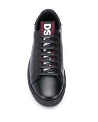 Sneakers basse in pelle nere di DSQUARED2