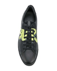 Sneakers basse in pelle nere di Burberry
