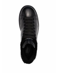 Sneakers basse in pelle nere di Alexander McQueen