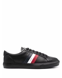 Sneakers basse in pelle nere di Moncler