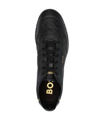 Sneakers basse in pelle nere di BOSS