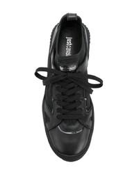 Sneakers basse in pelle nere di Just Cavalli