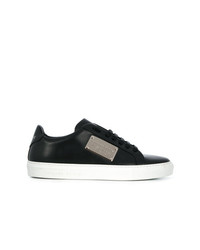 Sneakers basse in pelle nere di Philipp Plein