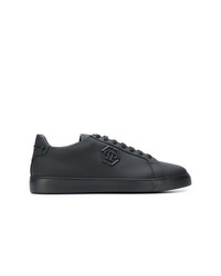 Sneakers basse in pelle nere di Philipp Plein