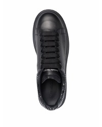 Sneakers basse in pelle nere di Alexander McQueen