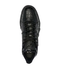 Sneakers basse in pelle nere di Giuseppe Zanotti