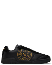 Sneakers basse in pelle nere di VERSACE JEANS COUTURE