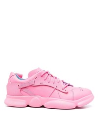 Sneakers basse in pelle rosa di Camper