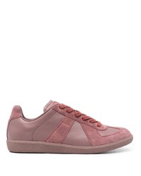 Sneakers basse in pelle rosa di Maison Margiela