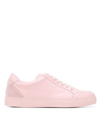 Sneakers basse in pelle rosa di Paul Smith