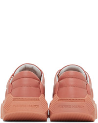 Sneakers basse in pelle rosa di Pierre Hardy