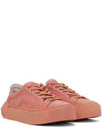 Sneakers basse in pelle rosa di Pierre Hardy