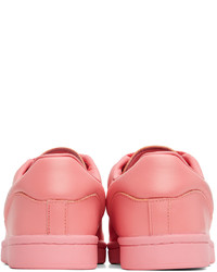 Sneakers basse in pelle rosa di Raf Simons