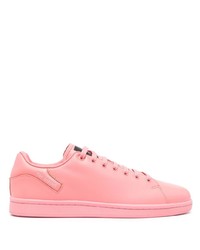 Sneakers basse in pelle rosa di Raf Simons