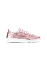 Sneakers basse in pelle rosa di Reebok