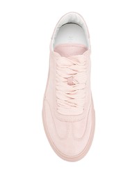 Sneakers basse in pelle rosa di Hogan