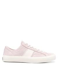 Sneakers basse in pelle rosa di Tom Ford