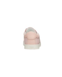 Sneakers basse in pelle rosa di Fendi