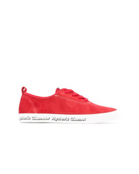 Sneakers basse in pelle rosse di Hysteric Glamour