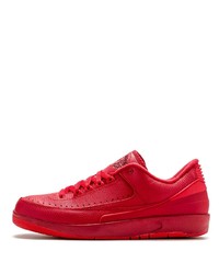 Sneakers basse in pelle rosse di Jordan