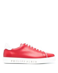 Sneakers basse in pelle rosse di Philipp Plein