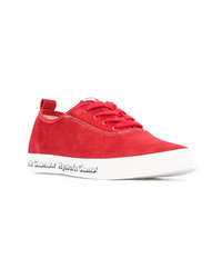 Sneakers basse in pelle rosse di Hysteric Glamour