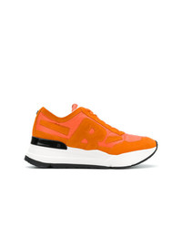 Sneakers basse in pelle scamosciata arancioni di Rucoline