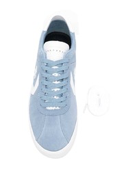 Sneakers basse in pelle scamosciata azzurre di Converse
