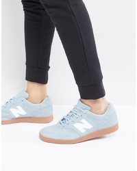 Sneakers basse in pelle scamosciata azzurre di New Balance