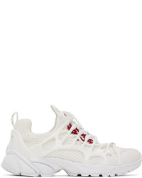 Sneakers basse in pelle scamosciata bianche di 44 label group