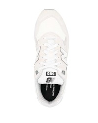 Sneakers basse in pelle scamosciata bianche di Comme des Garcons Homme
