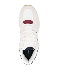 Sneakers basse in pelle scamosciata bianche di Tommy Hilfiger