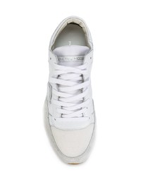 Sneakers basse in pelle scamosciata bianche di Philippe Model