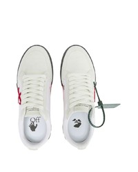Sneakers basse in pelle scamosciata bianche di Off-White