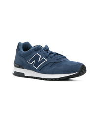 Sneakers basse in pelle scamosciata blu scuro di New Balance