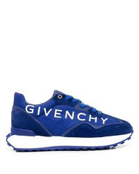 Sneakers basse in pelle scamosciata blu scuro di Givenchy