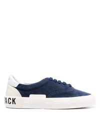 Sneakers basse in pelle scamosciata blu scuro di Hide&Jack