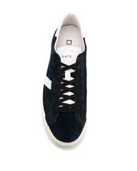 Sneakers basse in pelle scamosciata blu scuro di D.A.T.E
