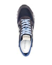 Sneakers basse in pelle scamosciata blu scuro di Premiata