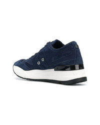 Sneakers basse in pelle scamosciata blu scuro di Rucoline