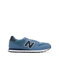 Sneakers basse in pelle scamosciata blu di New Balance