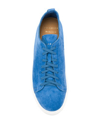 Sneakers basse in pelle scamosciata blu di Henderson Baracco
