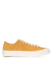 Sneakers basse in pelle scamosciata gialle di Age