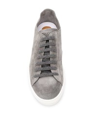 Sneakers basse in pelle scamosciata grigie di Doucal's