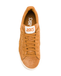 Sneakers basse in pelle scamosciata marrone chiaro di Asics