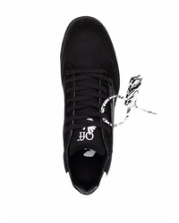 Sneakers basse in pelle scamosciata nere e bianche di Off-White