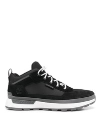Sneakers basse in pelle scamosciata nere e bianche di Timberland