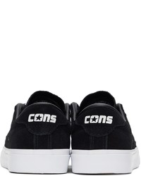 Sneakers basse in pelle scamosciata nere di Converse